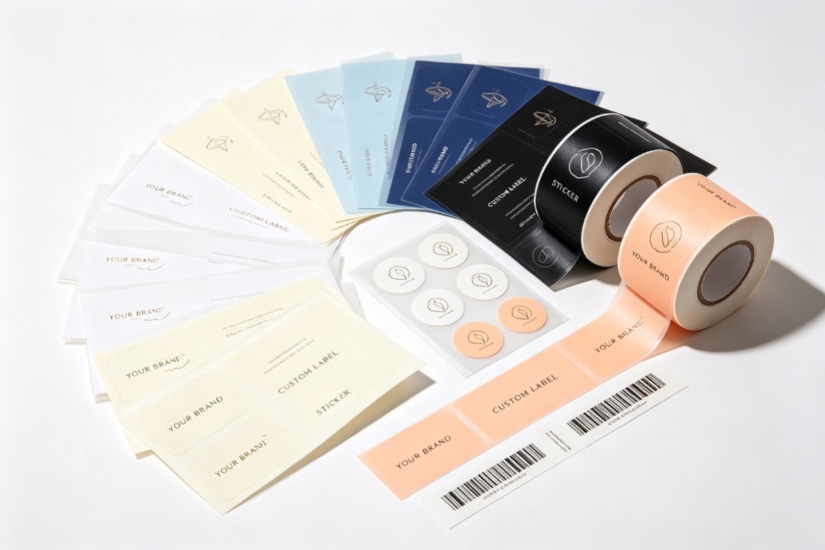 premium die cut stickers label rolls custom holographic